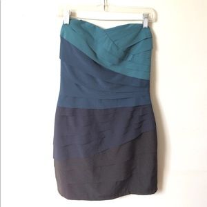 Strapless mini dress