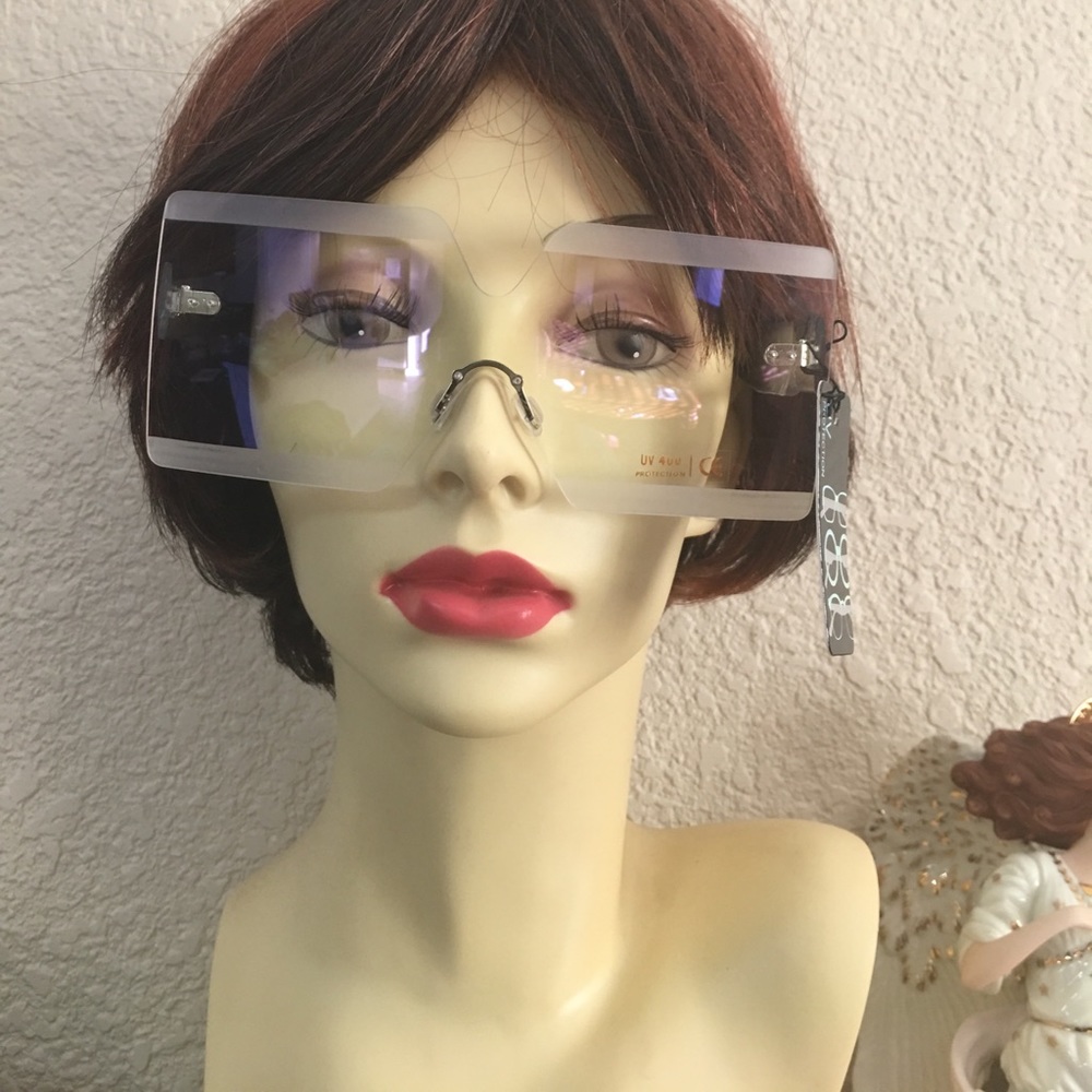 Chunky Fashion Gorgeous Clear Sunglass