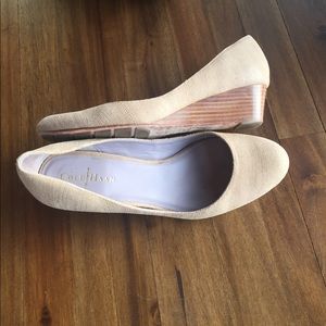 Great Cole Haan leather wedges
