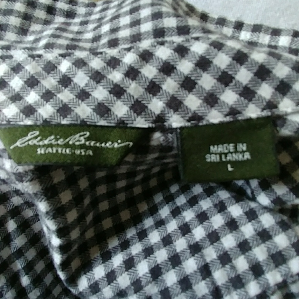 Perfect Checked Button Down Eddie Bauer - image 7