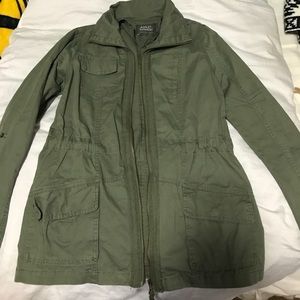 Green utility jacket