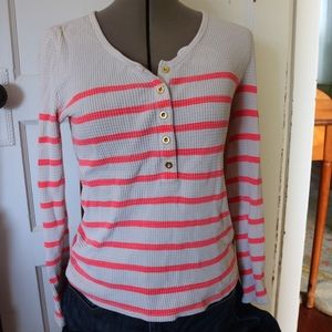 J. Crew Long Sleeve Striped Thermal