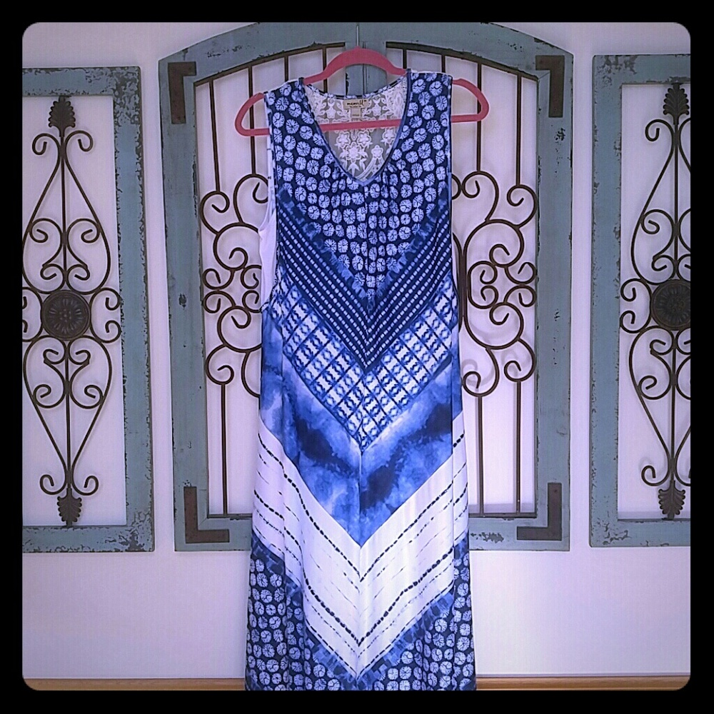 Blue maxi dress
