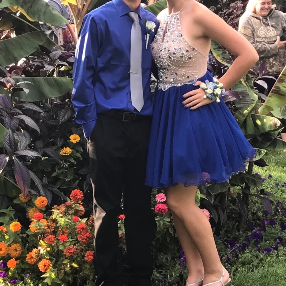 Royal Blue Homecoming Dress - Picture 1 of 3