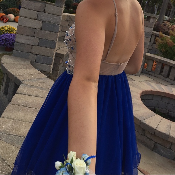 Royal Blue Homecoming Dress - Picture 3 of 3