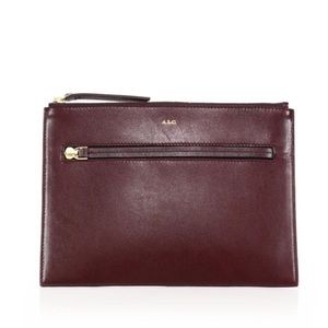 A.L.C. Sam Top-Zip Pouch in Bordeaux
