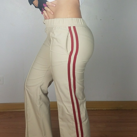 retro striped jeans
