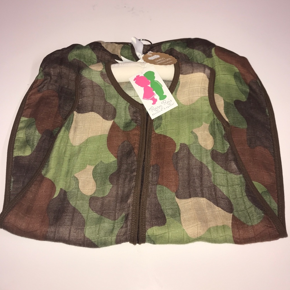 Camo bamboo swaddle sack