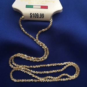 DANECRAFT 2TONE GOLD OVER STERLING SILVER NECKLACE