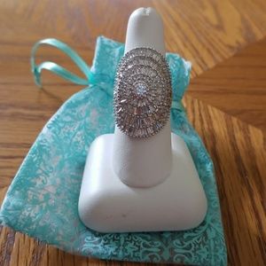 Vintage Inspired Starburst Cocktail Ring