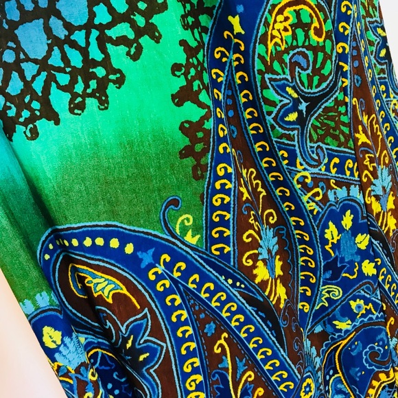STUNNING Moa Moa Maxi Dress in Sz. L Vivid Colors - Picture 2 of 5