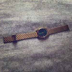 Nixon Timeteller Gold/Emerald Watch