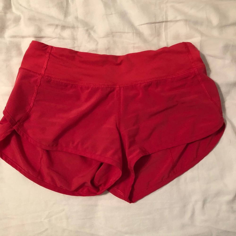 SOLD Lululemon Pink Speed Shorts Size 4