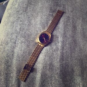 Nixon Timeteller Watch Gold/Ox Blood