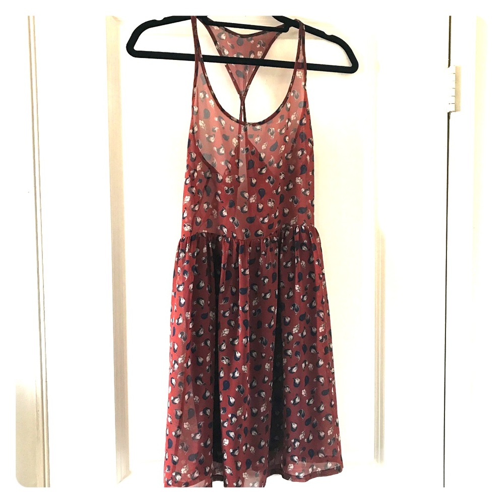 Sheer mini patterned Epique Moi dress