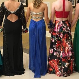 Royal blue prom dress