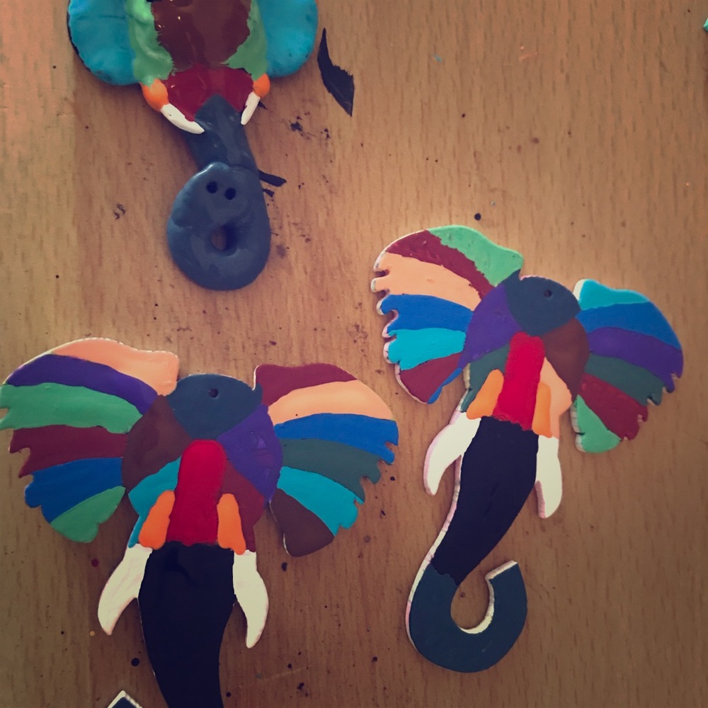 Custom Painted Earrings