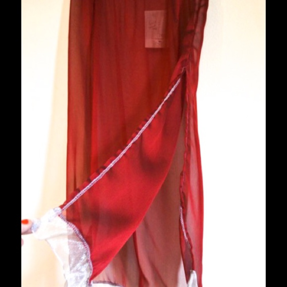 NWT Festival Boho Designer sheer skirt layering