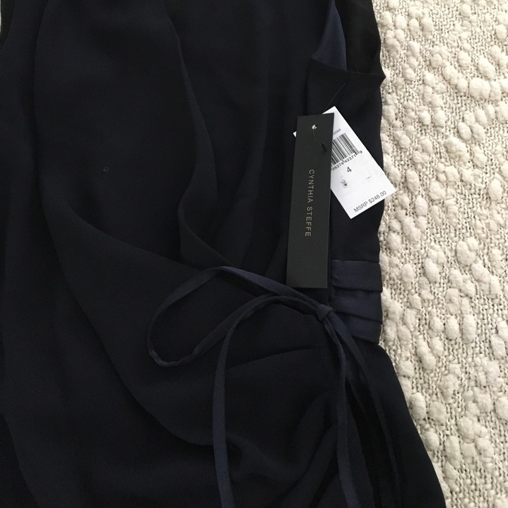 🎉SALE! Cynthia Steffe NAVY wrap romper - Picture 5 of 8
