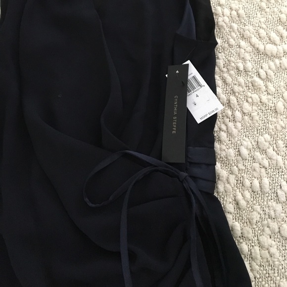 🎉SALE! Cynthia Steffe NAVY wrap romper - Picture 5 of 8