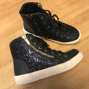 Sam Edelman Glitter Hitops for Girls Kids New
