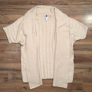 GAP angora cream cardigan sweater wrap, S