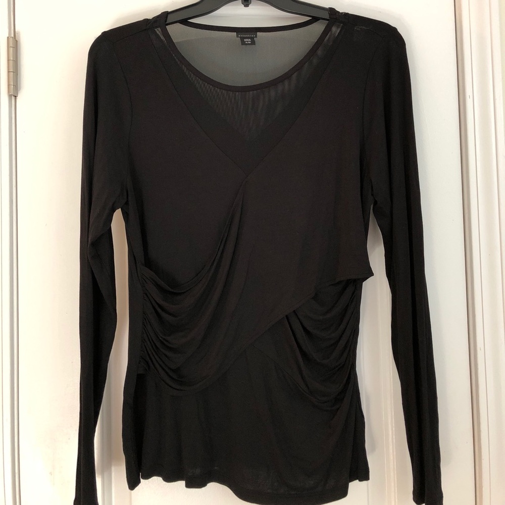 Knit blouse black