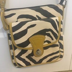 Zebra patterned purse