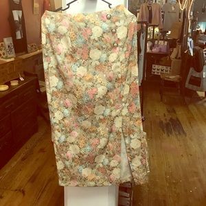 Vintage silk brocade skirt