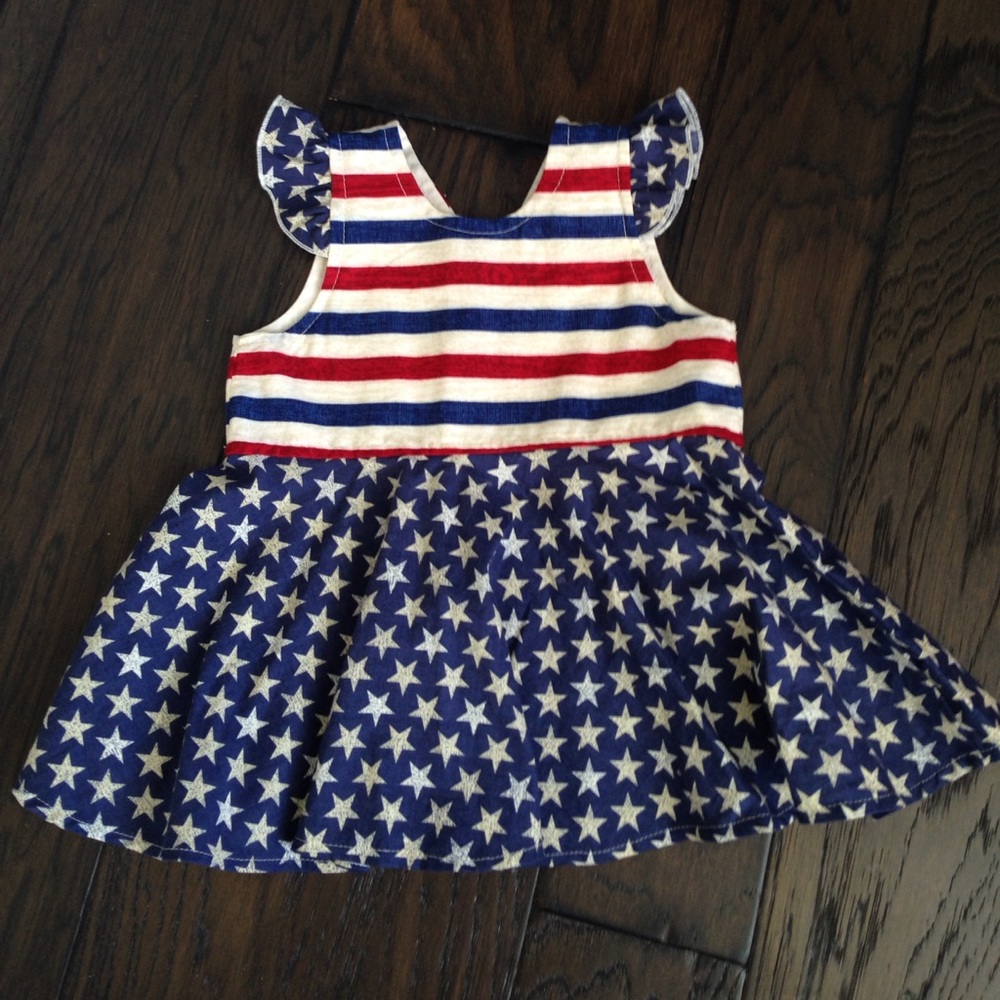 Patriotic peplum top