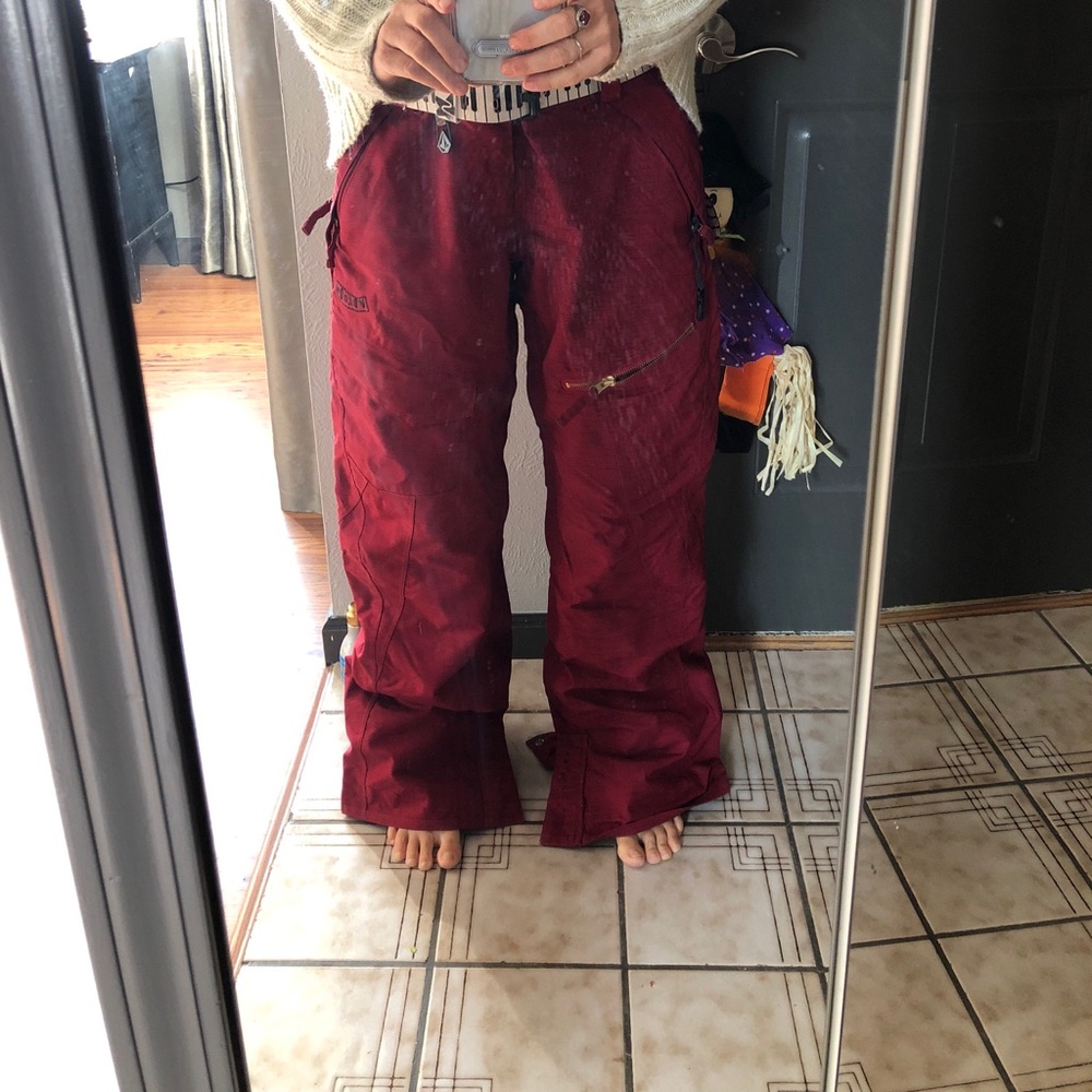 Red Volcom Snowboard Pants