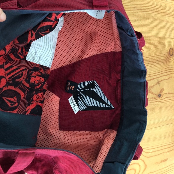 Red Volcom Snowboard Pants - Picture 4 of 5