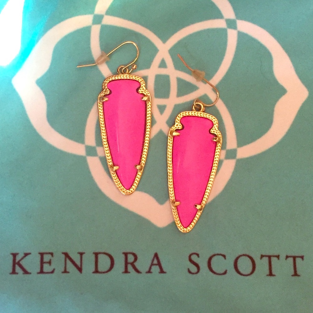 Kendra Scott Hot Pink Skylar Earrings