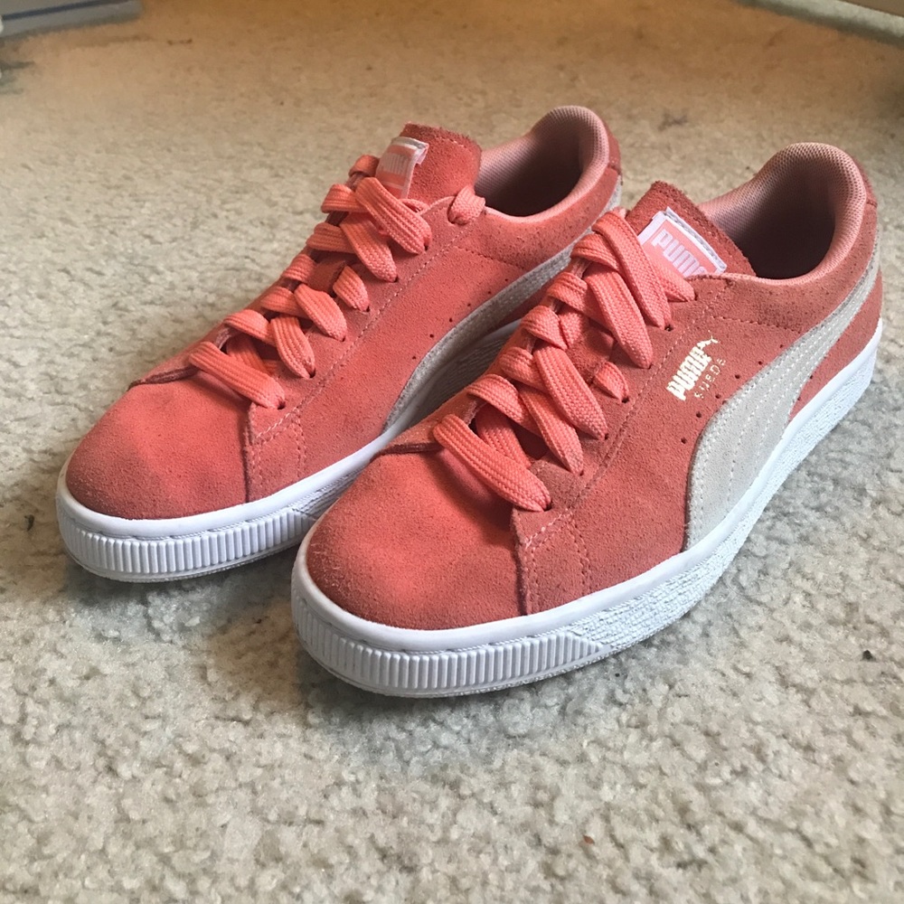 Orange Puma Sneakers