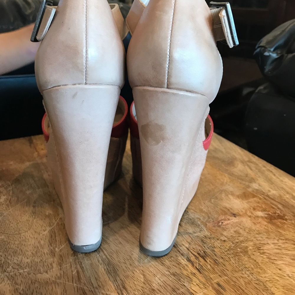 Red and tan sexy platforms!Only worn a few times - Picture 4 of 6