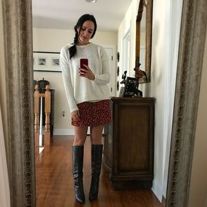 Burberry Brown Leather Heel Boots