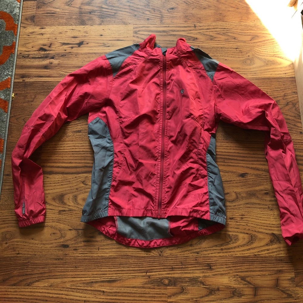 Pink and grey Pearl Izumi Biking Windbreaker