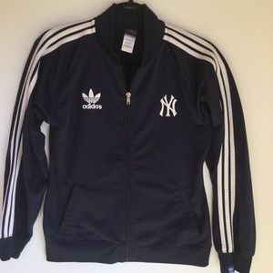 Kids XL (16) Zip Up Adidas New York Yankees Jacket