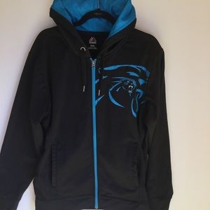 Men's Medium Carolina Panthers ZipUpHoodie