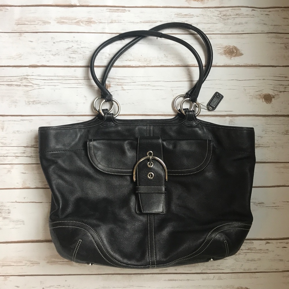 Authentic Coach Soho XL Purse, Black