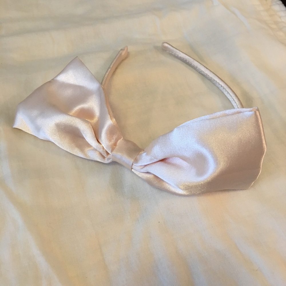 Pink bow headband - Picture 2 of 2