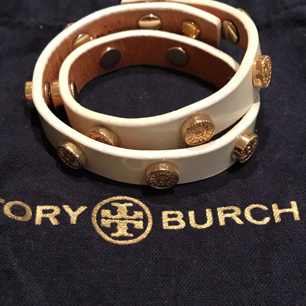 Tory Burch Double Wrap Studded Bracelet