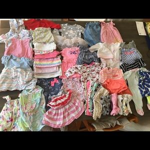 45+ pieces 0-3 month girl clothes