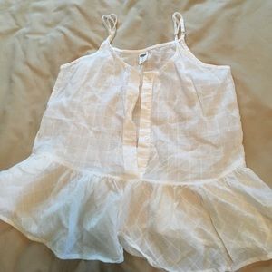 White peplum cami!