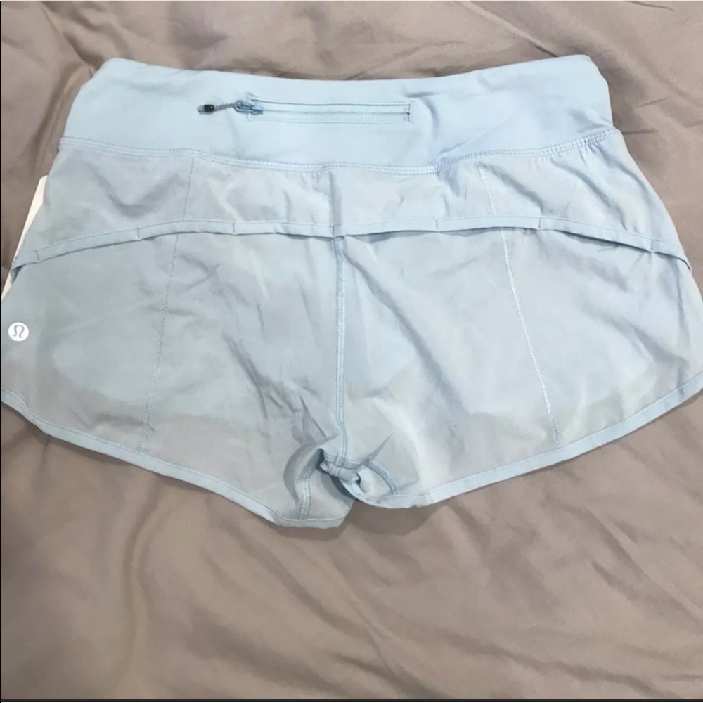 ❗️sold❗️Lululemon speed shorts Sz 6 iced milk Rare - Picture 3 of 5