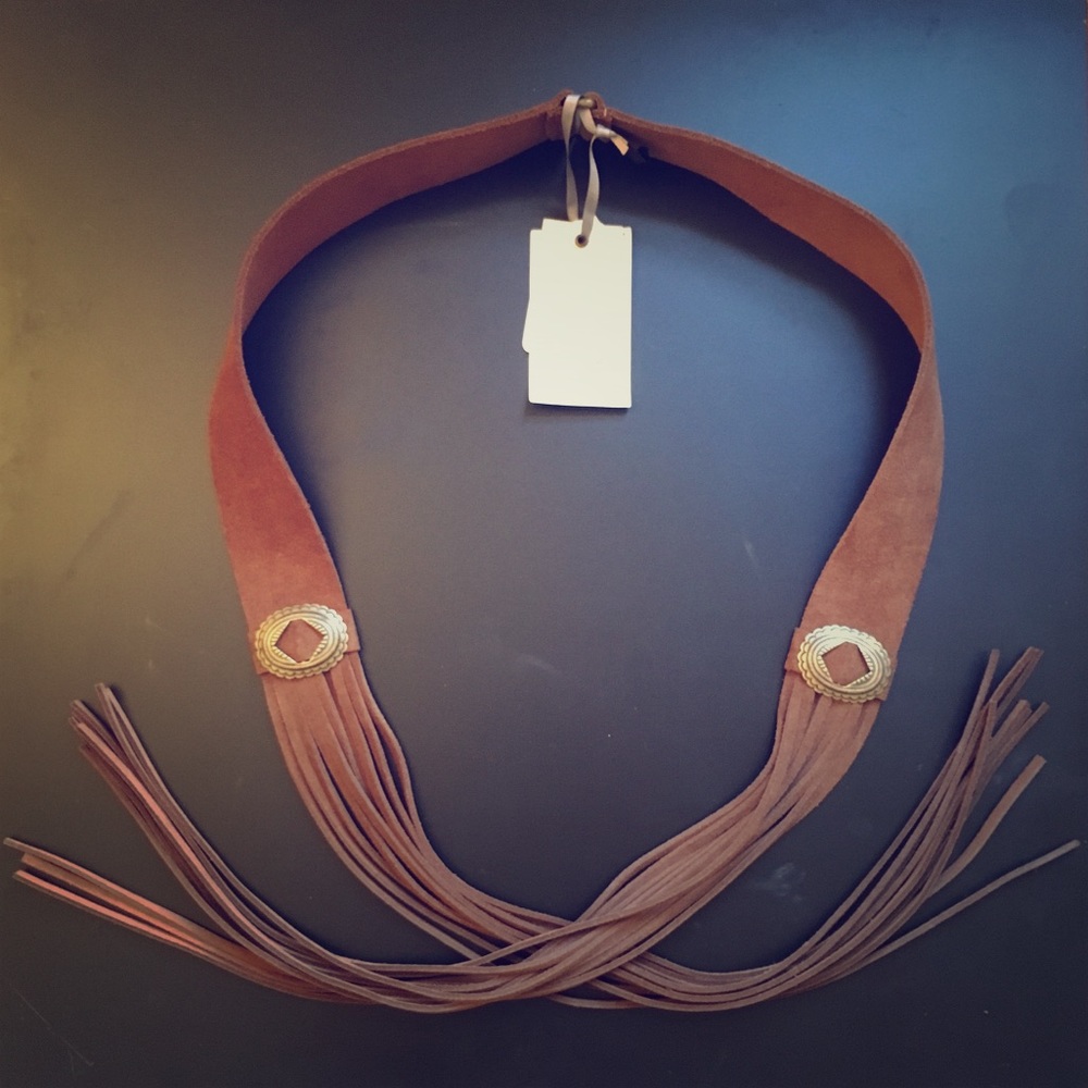 Suede belt