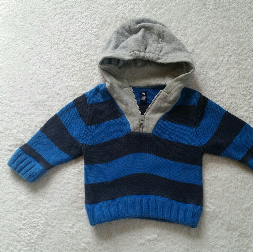 Baby Gap Boys Toddler 12-18m Hooded Sweater