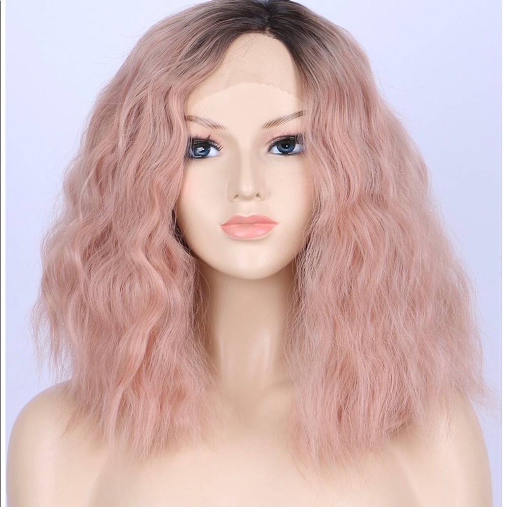 Short Bob Wavy Lace Front Wig