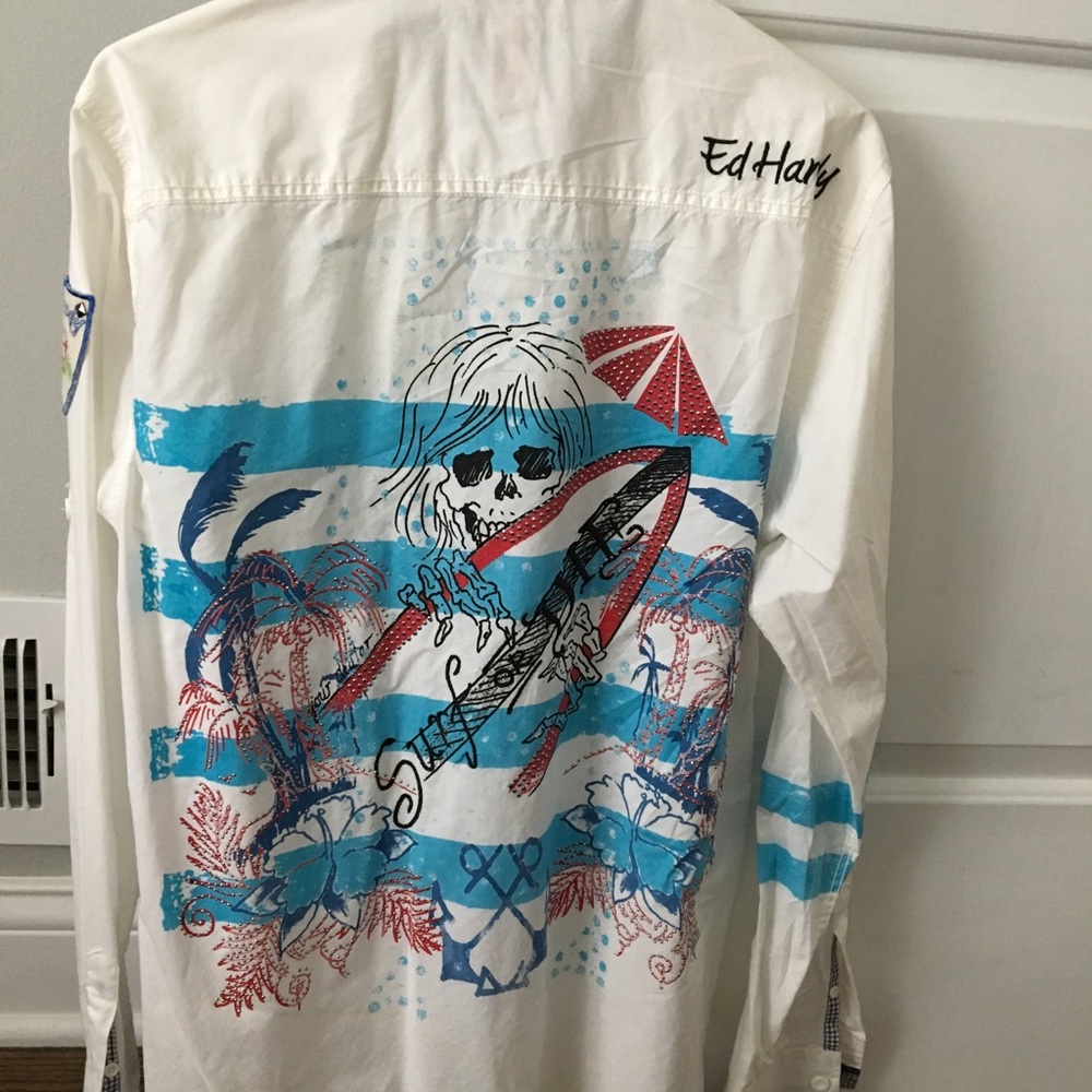 Ed hardy men’s long sleeve shirt size M