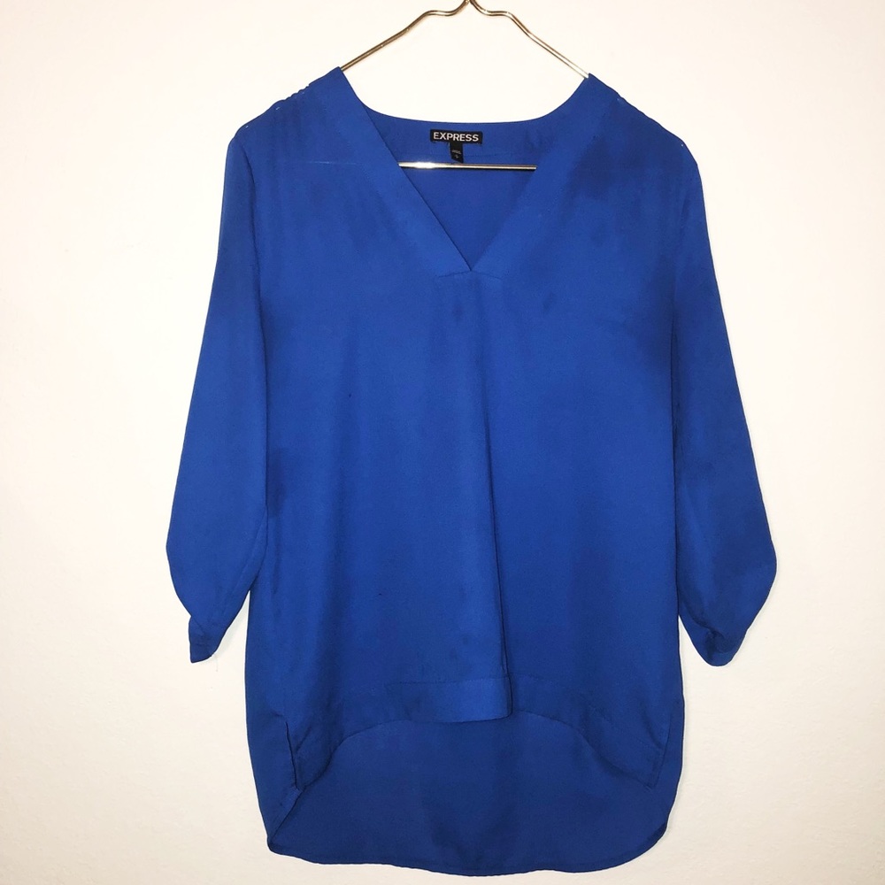 Express blue blouse